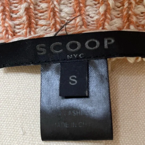 Scoop NYC Loose-Knit Cashmere/Silk Peach/Blush Sweater or Dress.Size Small. GUC. - Picture 12 of 14